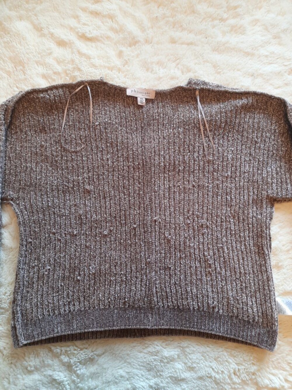 Philosophy Ribbed V-neck Sweater - Picture 7 of 9